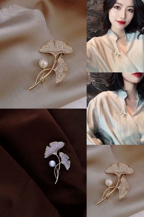 Mode Lotus Blatt Strass Perle Zubehör Pins Corsage Dekoration Geschenk für Frauen Anti-leere Brosche Diy Corsage, Diy Sweater, Pearl Accessories, Lotus Leaves, Lotus Leaf, Crystal Crown, Brooch Jewelry, Pearl Brooch, Pearl Diamond