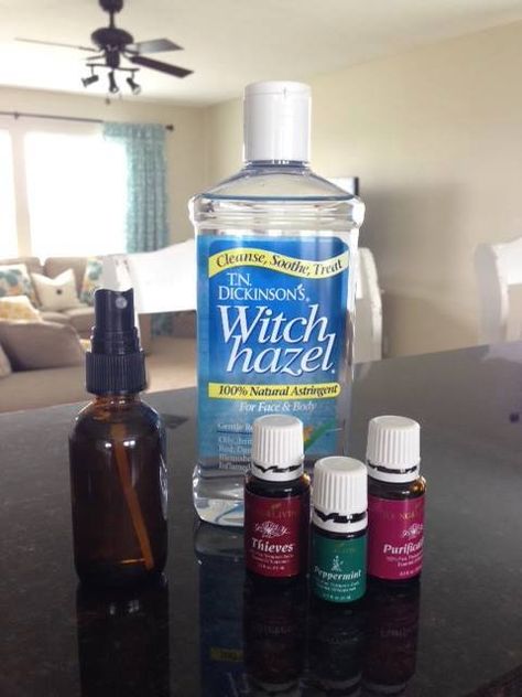 RECIPE: My spray bottle is a 2 oz. bottle. I use 1 oz. witch hazel, 1 oz. distilled water, 3 drops of each: thieves, peppermint and purification (add lavender and lemongrass for extra protection!)! Shake and spray! Essential Oils For Fleas, Diy Makeup Brush Cleaner, Flo Jo, Flea Remedies, Diy Makeup Brush, Flea Repellent, Pet Remedies, Dandruff Remedy, Flea Spray