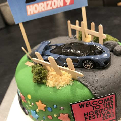 Forza Horizon Birthday Party, Forza Horizon Cake, Forza Horizon Birthday Cakes, Xbox Cake, Forza Horizon, Hello Kitty Cake, Boy Birthday Cake, 9th Birthday, Cakes For Boys