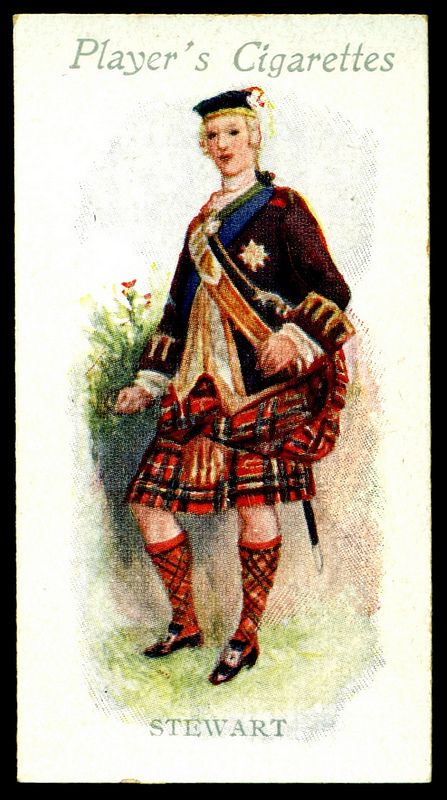 Cigarette Card - Clan Stewart | Flickr - Photo Sharing! Clan Stewart, House Of Stuart, Clan Tartans, British Army Uniform, Scotland History, Scotland Forever, Scottish Fashion, Sam Heughan Outlander, Men In Kilts