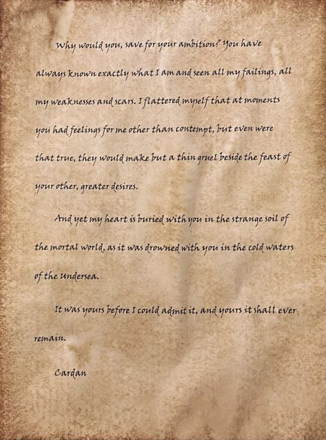 Cardan Greenbriar Letters, Cardan’s Letters To Jude In Order, Cardans Letters To Jude In Order, Cardan Letters To Jude, Cardans Letters To Jude, Holly Black Aesthetic, S Letters, Cardan Greenbriar, The Folk Of The Air