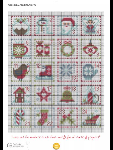 Tiny Cross Stitch, Christmas Embroidery Patterns, Xmas Cross Stitch, Winter Cross Stitch, Cross Stitch Christmas Ornaments, Mini Cross Stitch, Crochet Bebe, Cross Stitch Pictures, Cross Stitch Borders