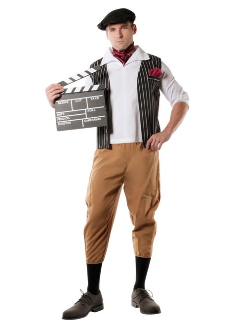 Hollywood Director Mens Costume Deluxe - If you've got a love of all things Hollywood, or maybe you aspire to become a filmmaker one day, this Hollywood Director Men's Costume Deluxe will certainly make you look the part! Inspired by classic Hollywood Director outfits from the 1940's and 1950's, this Hollywood Director Costume for Men is a blast from the past. Film Director Outfit, Producer Outfit, Director Outfit, Hollywood Theme Party Outfit, Director Costume, 1940s Movies, Movie Halloween Costumes, Party Outfit Men, Hollywood Party Theme