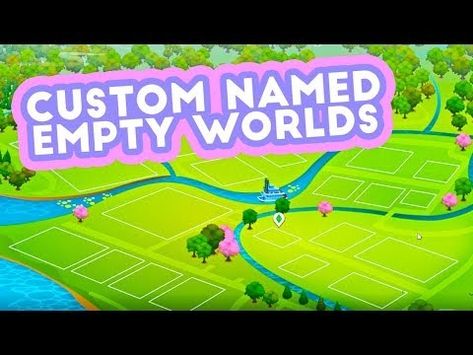 CUSTOM NAMED EMPTY WORLDS SAVE MOD!💚 // THE SIMS 4 - YouTube Sims 4 Reshade, The Sims 4, The Sims, Sims 4