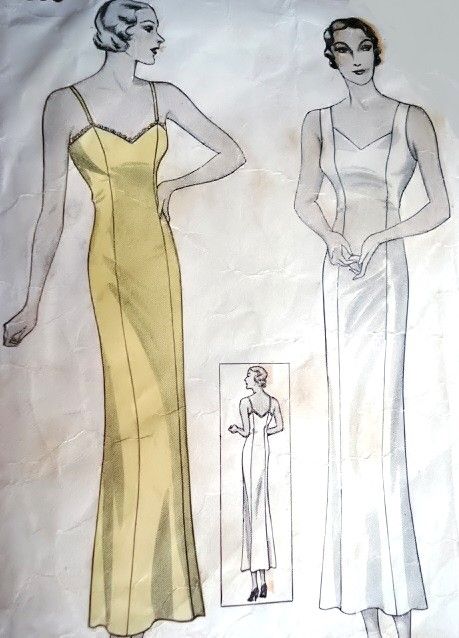 Prom Dress Sewing Patterns, Lingerie Sewing Pattern, Slip Dress Long, Gown Sewing Pattern, Slip Pattern, Fashion Textiles, Lingerie Patterns, Long Slip Dress, Sewing Lingerie