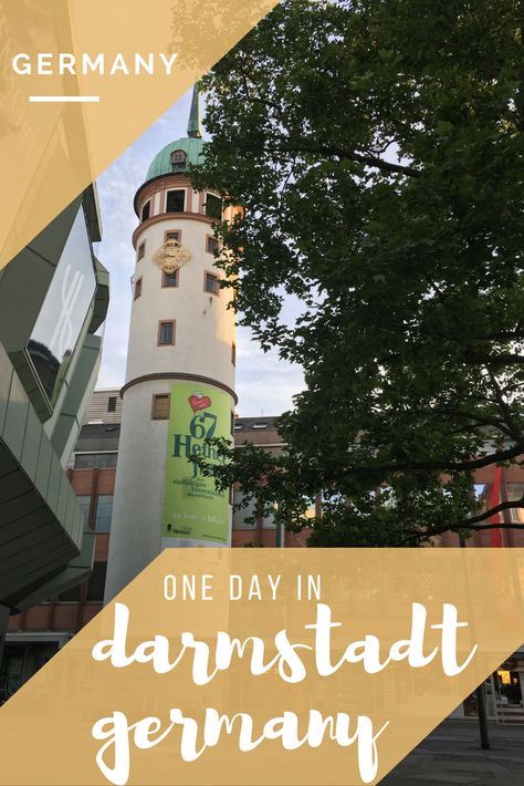 Find out what to do and where to eat if you decide to take a day trip to Darmstadt. This German town is only 30 minutes from Frankfurt! via @marocmama Business Travel Packing, Darmstadt Germany, International Travel Packing, Germany Summer, Business Trip Packing, Pack For Travel, International Travel Essentials, German Town, German Travel