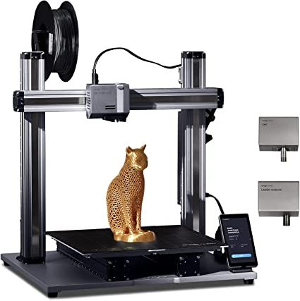 Looking for a versatile desktop 3D printer that can handle printing, laser engraving, and CNC carving? Check out the Snapmaker Select 3in1 Printer & Engraver Kit! This innovative printer combines three tools into one compact package and is easy enough for beginners to use yet powerful enough for professionals. With a print size of up to 230 x 250 x 235 mm and a resolution of 57 Microns, it offers crisp prints with stunning detail. Metal 3d Printer, Large 3d Printer, Cnc Carving, Best 3d Printer, 3d Printer Diy, Epoxy Resin Wood, 3d Printers, Laser Printer, Metal Construction