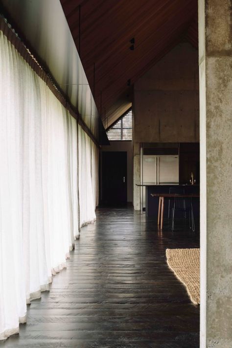 Forest House by Fearon Hay | Global Interiors | est living Cedar Shingle Roof, Clad Home, Cedar Roof, French Oak Flooring, Timber Structure, Farm Buildings, Forest House, Outdoor Living Areas, Oak Floors