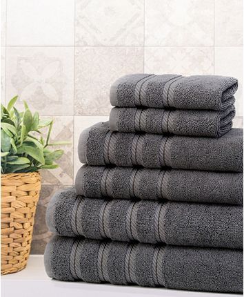 American Soft Linen Premium, Luxury Hotel Spa Quality, for Kitchen and Bathroom, 6 Piece %100 Turkish Cotton Towel Set & Reviews - Bath Towels - Bed & Bath - Macy's Luxury Hotel Spa, House Gadgets, Family Houses, Turkish Cotton Towels, Family House Plans, Luxury Towels, Soft Towels, Turkish Towels, Hotel Spa