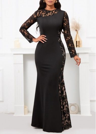 Maxi Bodycon Dress, Lace Dress With Sleeves, Lace Bodycon Dress, Lace Dress Black, Long Black Dress, Long Sleeve Maxi, Party Dress Long, Long Sleeve Bodycon Dress, Prom Party Dresses