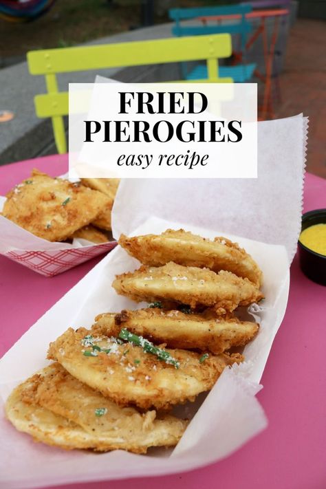 These pierogies were hands down the best pierogies I’ve ever tasted. And I’ve had a helluvah lotta pierogies Fried Perogies, Fried Pierogies, Pierogies Recipe, Easy Meals For Dinner, Meals For Dinner, Pierogi Recipe, Buttermilk Ranch, Fried Pickles, Mexican Cheese