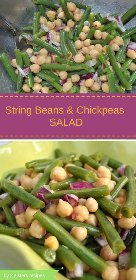 String Bean Recipes, Chickpeas Salad, Amazing Salads, Beans Salad, Healthy Gut Recipes, Salad Keto, Corn Side Dish, String Beans, Green Bean Salads