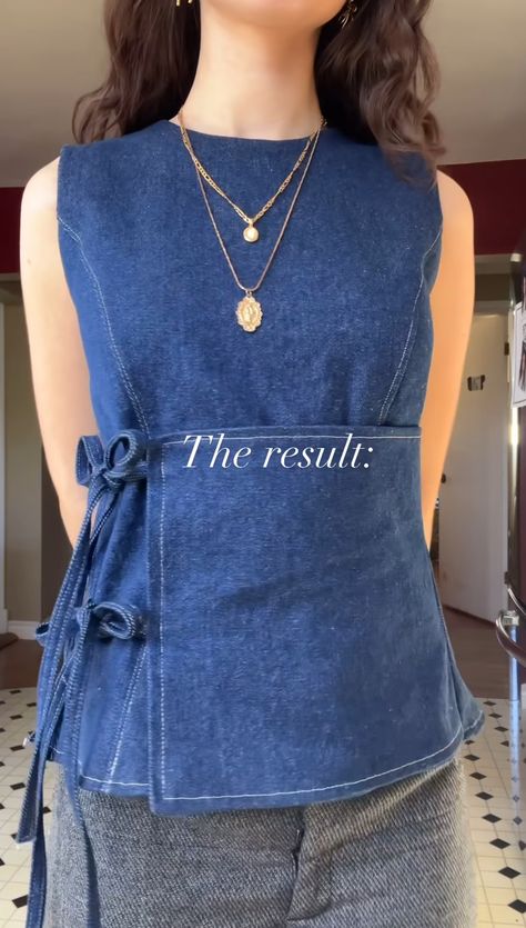 Teacher Outfits Minimalist, Remaking Clothes Upcycling, Unique Tops, Fun Tops, Diy Sewing Clothes, How To Make Clothes, Carrie Bradshaw, Mode Inspo, Mode Inspiration