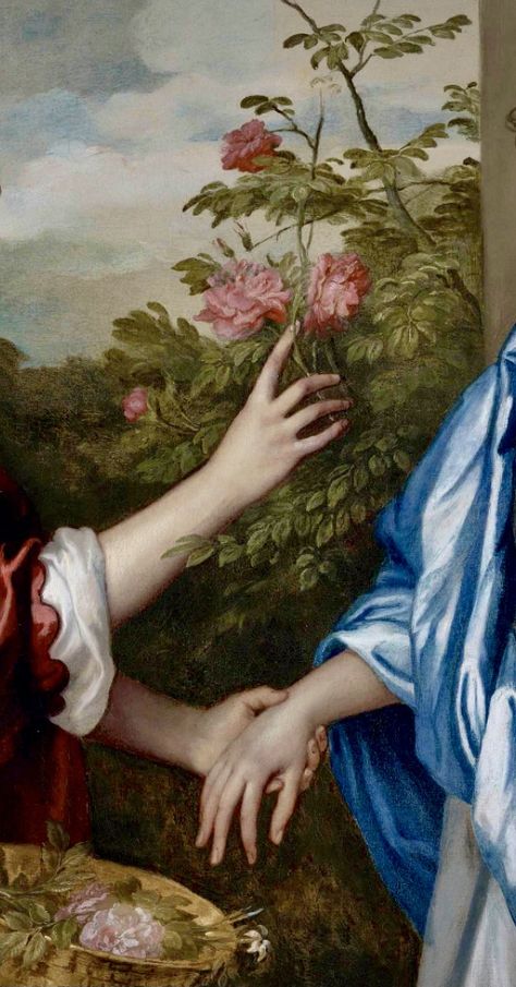 17 Century Aesthetic, 17th Century Aesthetic, Rococo Painting, 17th Century Paintings, Anthony Van Dyck, Pre Raphaelite Art, Fairytale Aesthetic, Rennaissance Art, Unusual Flowers