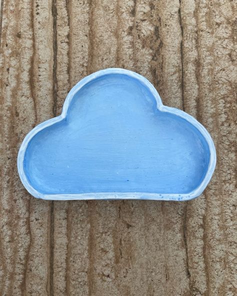 Cloud Plate Ashtray Aesthetic, Small Business Art, Handmade Small Business, Clay Arts, Business Art, Clay Plates, Aesthetic Minimalist, Small Plate, Cute Clay