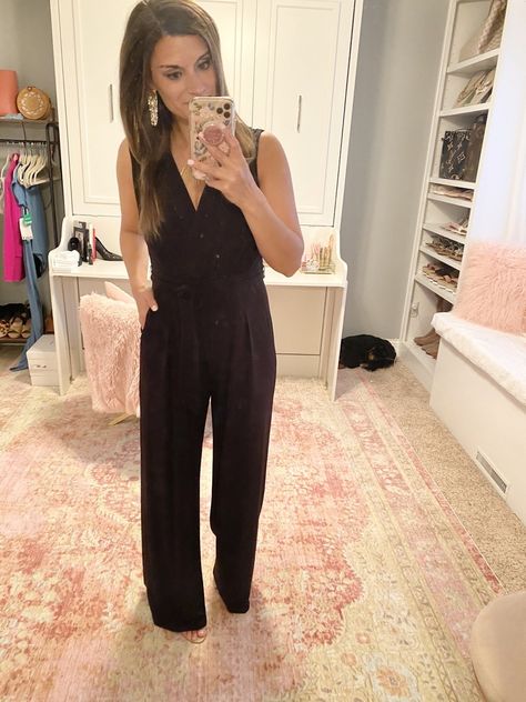 Nordstrom Outfit, Jersey Jumpsuit, Black Tie Event, Formal Looks, Daily Look, Wide Leg Jumpsuit, Black Jumpsuit, Black Tie, Sam Edelman