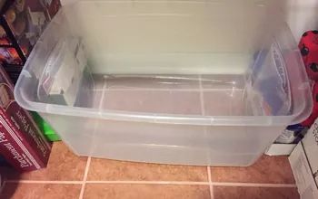 Easy DIY Silverware Caddy for Cheap | Hometalk Rental Organization, Pan Organizer, Household Help, Cookie Sheets, Cheap Storage, Muffin Pans, Organisation Hacks, Plastic Bins, Organizing Tips