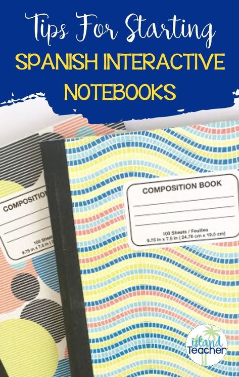 Are you using interactive notebooks in your language classes? These tips for starting will transform your Spanish class in a jiffy! #teacher #spanish #classroomresources Interactive Spanish Notebook, Interactive Notebooks High School, Junior High Classroom, Spanish Teacher Classroom, Spanish Interactive Notebook, Grammar Interactive Notebook, Spanish Teacher Resources, Spanish Summer, Free Writing Prompts