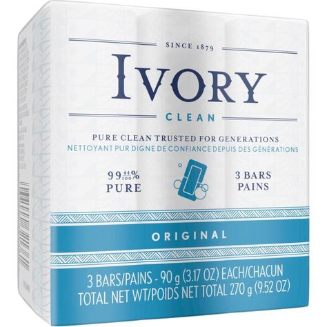 99.44% pure formula for natural cleaning - no heavy perfumes or lotions. Gentle ingredients leave your skin feeling naturally clean. Light, Ivory-clean smell leaves a pleasant fragrance on hands. Effective formula cleanses by removing dirt and oils that can clog pores. Procter & Gamble 72-Pack 3.1-fl oz Foaming Hand Soap | PGC12364CT Ivory Bar Soap, Dove Beauty Bar, Procter And Gamble, Fels Naptha, Ivory Soap, Foaming Hand Soap, Natural Shampoo, Vegan Soap, Clean Scents