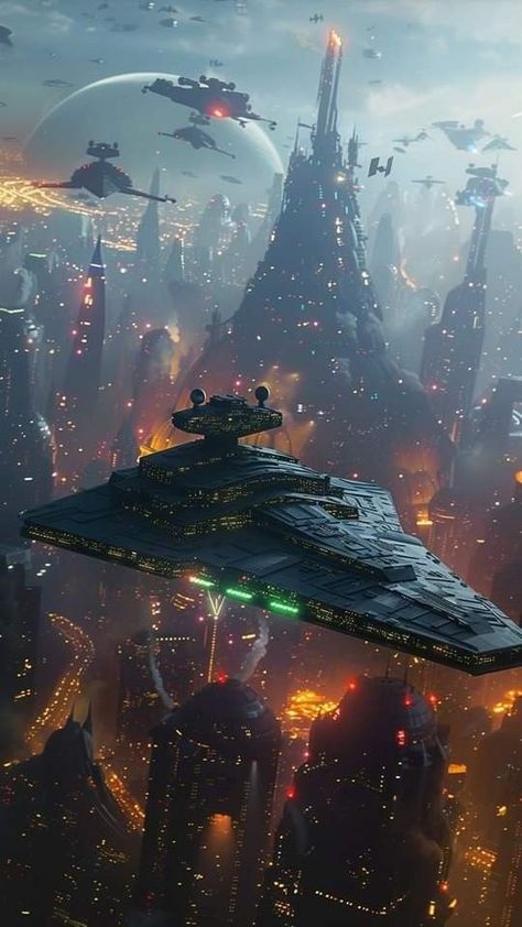 Sci Fi Wallpaper, Star Wars Planets, Science Fiction Artwork, Pause Button, Star Wars Background, Star Wars Spaceships, Space Ship Concept Art, Sci Fi Spaceships, Most Paused Movie Scenes