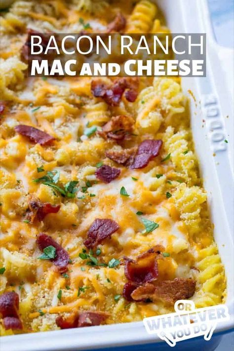 Smoked Bacon Ranch Mac and Cheese | Pellet grill pasta recipe with bacon Bacon Ranch Mac And Cheese, Mac And Cheese Bacon, Ranch Mac And Cheese, Dumpling Casserole, Smoked Mac And Cheese, Chicken Dumpling, Recipe With Bacon, Smoked Recipes, Easter Food Appetizers