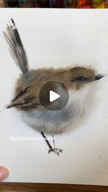 Winnie WATERCOLOR ARTIST on Instagram: "💕Here is the painting process of a littlelbird in Watercolor💕 I hope you enjoy it! If you are interested in watching more detailed tutorials, please check my Youtube channel. Link in bio. #watercolorbird #birdwatercolor #birdpainting #watercolorprocess #watercolorprocessvideo #paintingprogress #paintingtutorial #paintingvideo #watercolorvideo #cutebird #watercolorart #watercolorsketch ##watercolorartists #artoftheday#artworkdaily #torontoartist #toronto Watercolor Birds Tutorial, Water Paint Art, Abstract Art Paintings Acrylics, Bird Watercolor Paintings, Watercolor Birthday Cards, Watercolor Birds, Watercolor Video, Watercolor Tips, Painting Templates