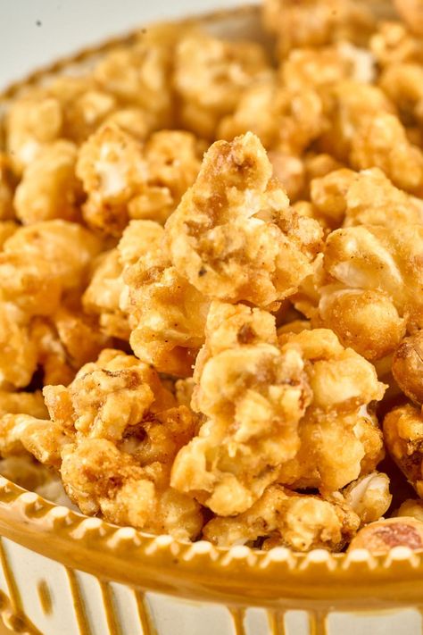 Corn Puff Caramel Corn, Popcorn With Candy Corn, Popcorn Twist Caramel Corn, Carmel Hulless Popcorn Recipe, Harvest Caramel Popcorn, Italian Butter Cookies, Caramel Corn Recipes, Honey Roasted Peanuts, Cucumbers And Onions