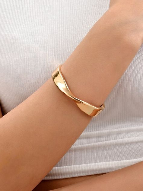 Free Returns ✓ Free Shipping On Orders $49+ ✓. Alloy Twist Bracelet- Bangles at SHEIN. Twist Bracelet, Twisted Bracelet, Fashion Mistakes, Style Mistakes, 10 Pounds, Fashion Online Shop, Womens Bracelets, Online Fashion, All Fashion