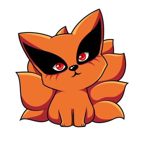 Baby Kurama, Chibi Naruto Characters, Tato Naruto, Pfp Gifs, Dibujos Anime Chibi, Kurama Naruto, Naruto Sketch Drawing, Naruto Tattoo, Anime Sticker