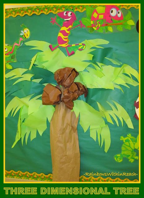 Palm tree bulletin board Island Bulletin Board, Tree Bulletin Boards, Tree Bulletin Board, Paper Palm Tree, Bulletin Board Tree, Child Growth, Bulletin Board Ideas, Islands Of Adventure, Visual Aids