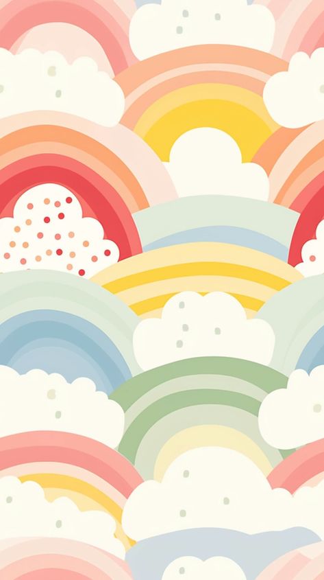 Aesthetic Kids Wallpaper, Boho Art Background, Kids Wallpaper Colorful, Rainbow Pattern Background, Kids Rainbow Wallpaper, Toddler Ipad Wallpaper, Kids Mode Wallpaper, Cute Rainbow Background, Little Kid Wallpaper