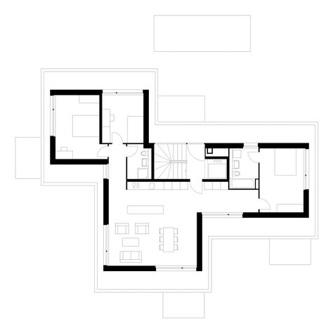 Floor Plan Sketch, Residential Architecture Apartment, Mid Century Modern House Plans, Building Design Plan, 3d Floor Plans, Architecture Today, Residential Building Design, House Floor Design, House Details