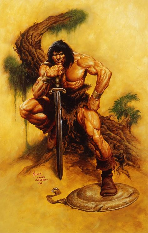 Conan o bárbaro: Conan (quadrinhos) Conan O Barbaro, Conan The Destroyer, Robert E Howard, Conan Comics, John Buscema, Boris Vallejo, Fantasy Heroes, Frank Frazetta, Warrior Tattoo