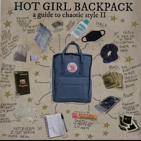 Autumn Bag, School Backpack Essentials, Everyday Bag Essentials, School Bag Essentials, Backpack Essentials, Aesthetic Backpack, Inside My Bag, Chaotic Academia, Purse Essentials