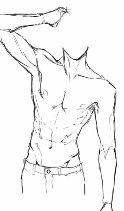 Male Upper Body Drawing Reference, Boy Body Reference Anatomy, Masculine Drawing Reference, Small Waist Men Reference, Slim Male Body Reference Drawing, Male Upper Body Reference, Male Pose Reference Sketch, How To Draw Male Anatomy, Male Base Reference