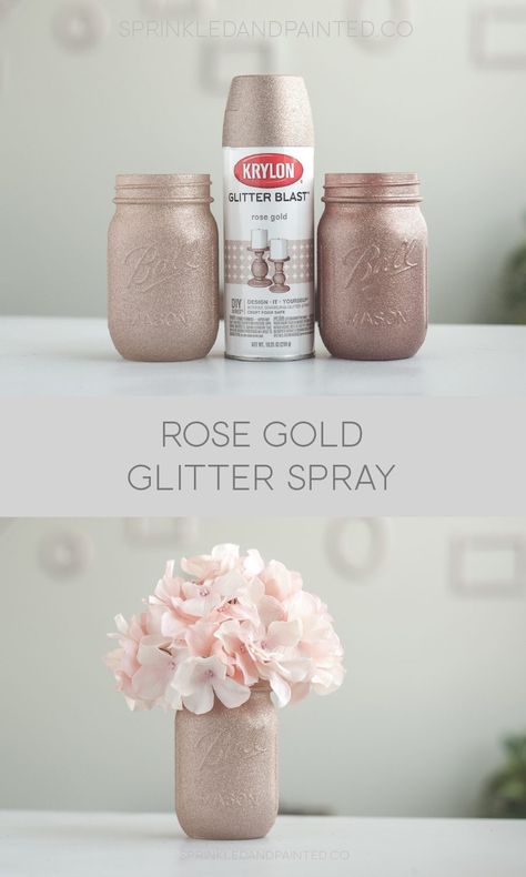 Gold Glitter Spray Paint, Copper Spray Paint, Glitter Spray Paint, Spray Paint Colors, Diy Spray Paint, Glitter Spray, Diy Sprays, Gold Spray Paint, Gold Spray