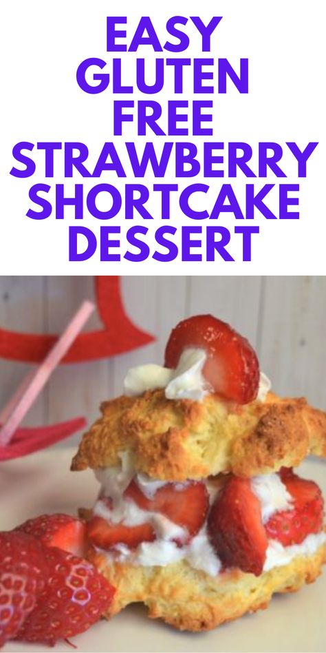 EASY Gluten Free Strawberry Shortcake Recipe - Here is a delicious strawberry shortcake recipe for you to do. Gluten Free Shortcake Recipe, Gluten Free Shortcake, Strawberry Shortcake Recipe Easy, Gluten Free Strawberry Shortcake, Strawberry Shortcake Dessert, Strawberry Shortcake Recipe, Easy Strawberry Shortcake, Strawberry Shortcake Recipes, Shortcake Recipe