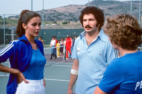 Lynda Carter, Gabe Kaplan, and Penny Marshall on Battle of the Network Stars 1976 Battle Of The Network Stars, Penny Marshall, Linda Carter, Sports Attire, Abc Photo, Cheryl Ladd, Lynda Carter, Ronda Rousey, Farrah Fawcett