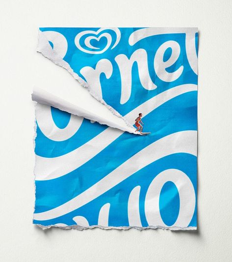 Cornetto’s ice cream wrapper ads offer a last gasp of summer | Ad Age Creativity Ice Cream Ads, Cornetto Ice Cream, Football Marketing, Poop Jokes, 2024 Summer Olympics, Ice Cream Brands, Cannes Lions, Brand Assets, Best Ads