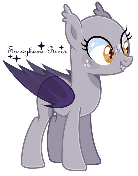 Bat Pony, Mlp Base, Drawing Ideas List, Body Base Drawing, Oc Base, Creative Drawing Prompts, My Little Pony Comic, My Little Pony Drawing, My Little Pony Characters