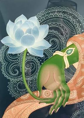 Yoga Kunst, Art Buddha, Little Buddha, Pichwai Paintings, Buddha Painting, Tibetan Art, Green Tara, Yoga Art, Buddha Image