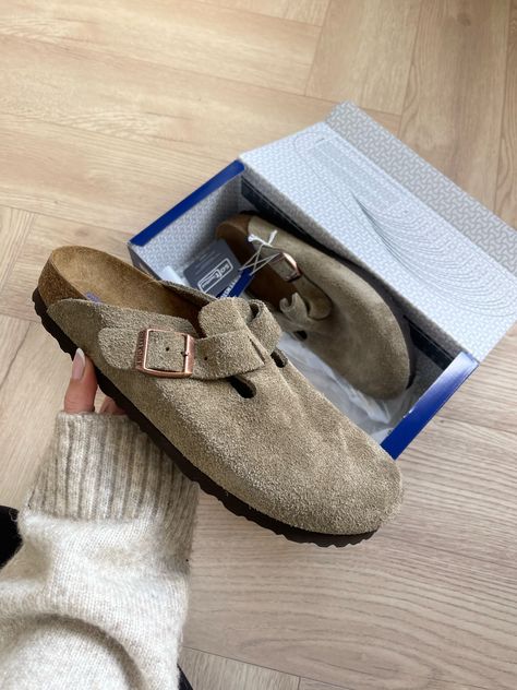 BIRKENSTOCK Boston Clogs F Taupe … curated on LTK Birkenstock Boston Taupe, Boston Taupe, Birkenstock Boston Clogs, Boston Clogs, Suede Outfit, Birkenstock Boston, Birkenstock Boston Clog, Spring Shoes, Birkenstock