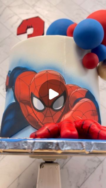 Spidey Cake, Spiderman Cupcakes, Spider Man Cake, Spiderman Cake, 3d Hand, Into The Spider Verse, Young At Heart, Marvel Fan, Save The Day