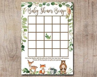 Woodland Bingo Printable Game Woodland 30 Bingo Cards | Etsy Baby Shower Charades, Bear Printable, Charades Game, Gender Reveal Games, Baby Bingo, Bingo Card, Baby Shower Bingo, Bingo Printable, Owl Pet