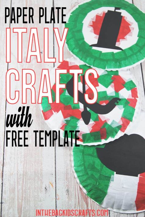 Italian Heritage Month Activities, European Crafts For Kids, Italy Crafts For Preschool, Italian Crafts For Kids, Italy Activities For Kids, Italy Crafts For Kids, Sopranos Party, Italian Activities, Twos Activities