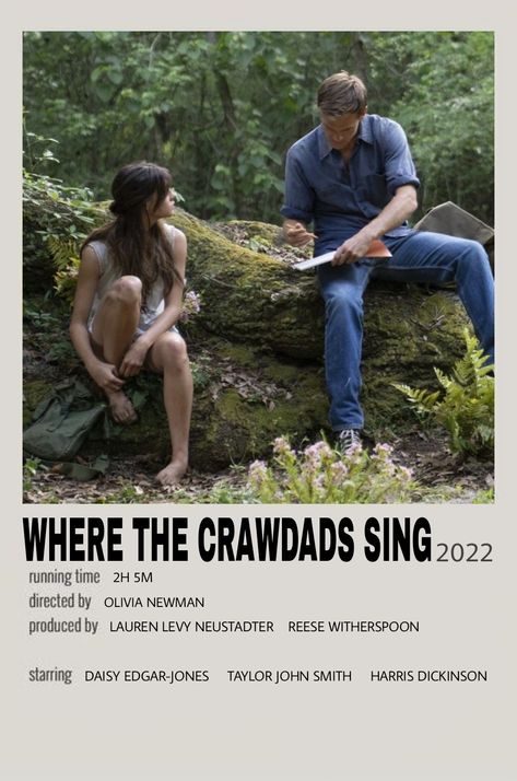 Where The Crawdads Sing, Harris Dickinson, Polaroid Poster, John Smith, Reese Witherspoon, Singing