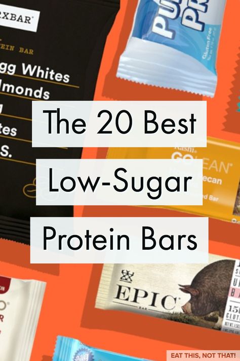 Need a healthy snack? Looking to build muscle?  Trying to cut back on carbs? We rounded up a list of the absolute best low-sugar protein bars on the market. Low Sugar Protein Bars, High Protein Foods List, High Protein Food, Low Carb Bars, Low Carb Protein Bars, Sugar Detox Recipes, Healthy Protein Bars, High Protein Foods, Low Sugar Snacks