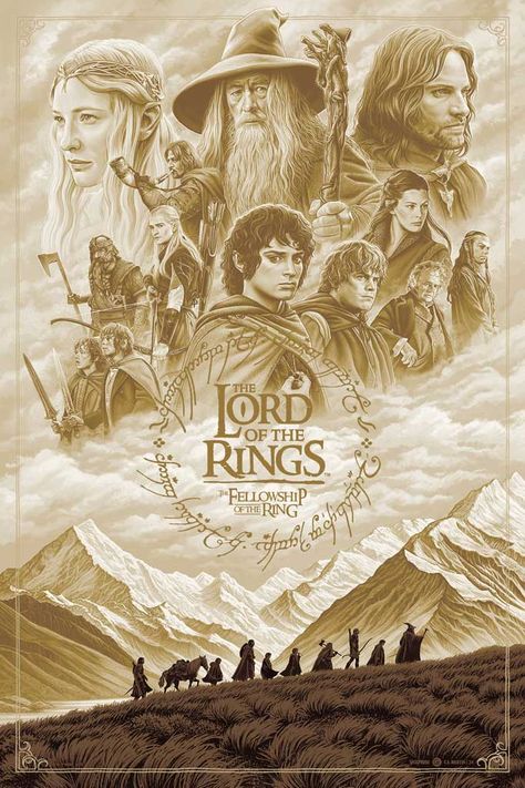 The Fellowship Of The Ring, Lotr Art, Most Beautiful Wallpaper, Fellowship Of The Ring, Pop Culture Art, Animation Movie, Jrr Tolkien, The Lord Of The Rings, Movie Poster Art