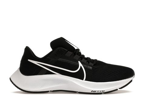 Nike Air Zoom Pegasus 38 White (Women's) Sneakers in Black/Anthracite/Volt Nike Air Zoom Pegasus 38, Air Zoom Pegasus 38, Shoes Sneakers Nike, Nike Air Zoom Pegasus, White Sneakers Women, Nike Air Zoom, Air Zoom, Women's Sneakers, Trading Cards