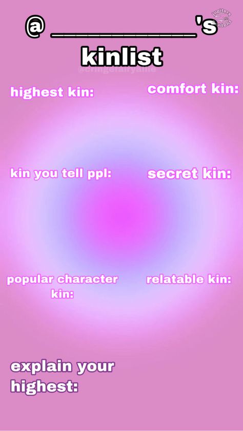 Kinnie List Template, Every Kinlist Got The Template, Kinlist Template Blank, Every Kin List Got The, My Kin List Template, Every Kin List Got The Template, Kins Template, Kinnie Template, Kin List Template